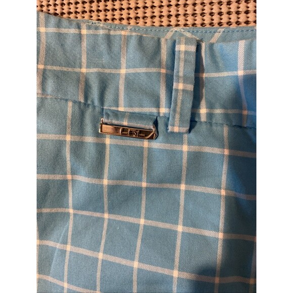 Lauren Ralph Lauren Blue Checkered Women's Bermudas - Picture 3 of 5